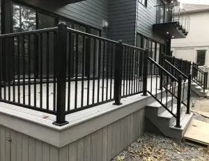 Aluminum Railing on Composite Deck Ottawa