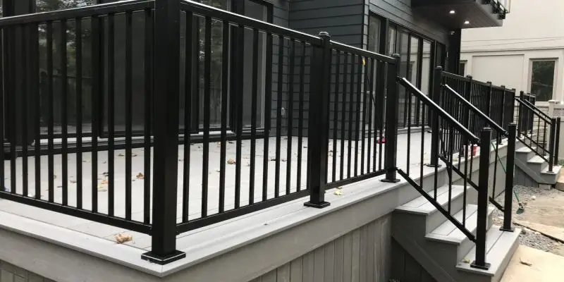 Aluminum Railing on Composite Deck Ottawa