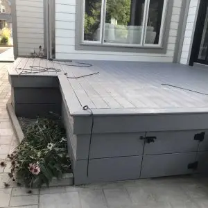 Composite Deck with Accees Door