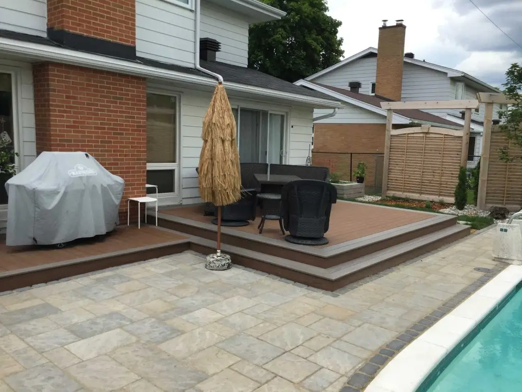 TimberTech Composite Deck Ottawa features a ground level deck in Alta Vista