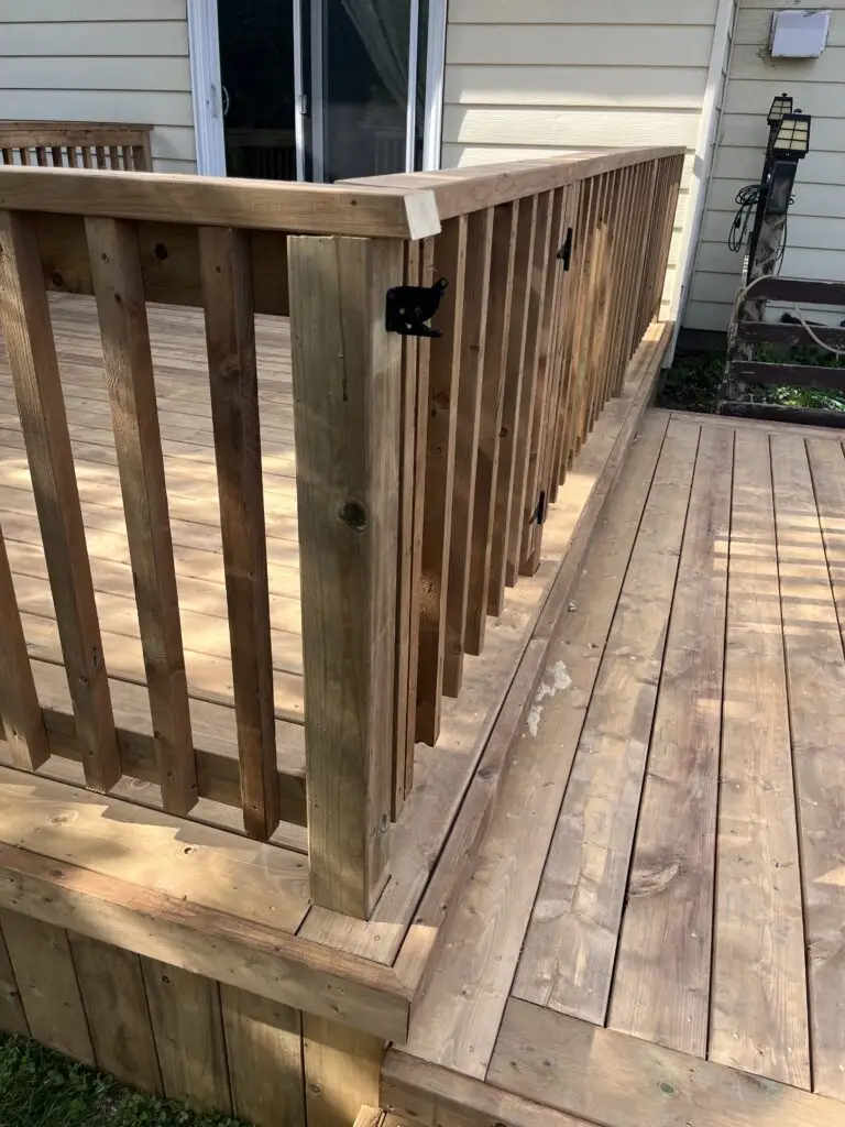 The completed deck in Orleans