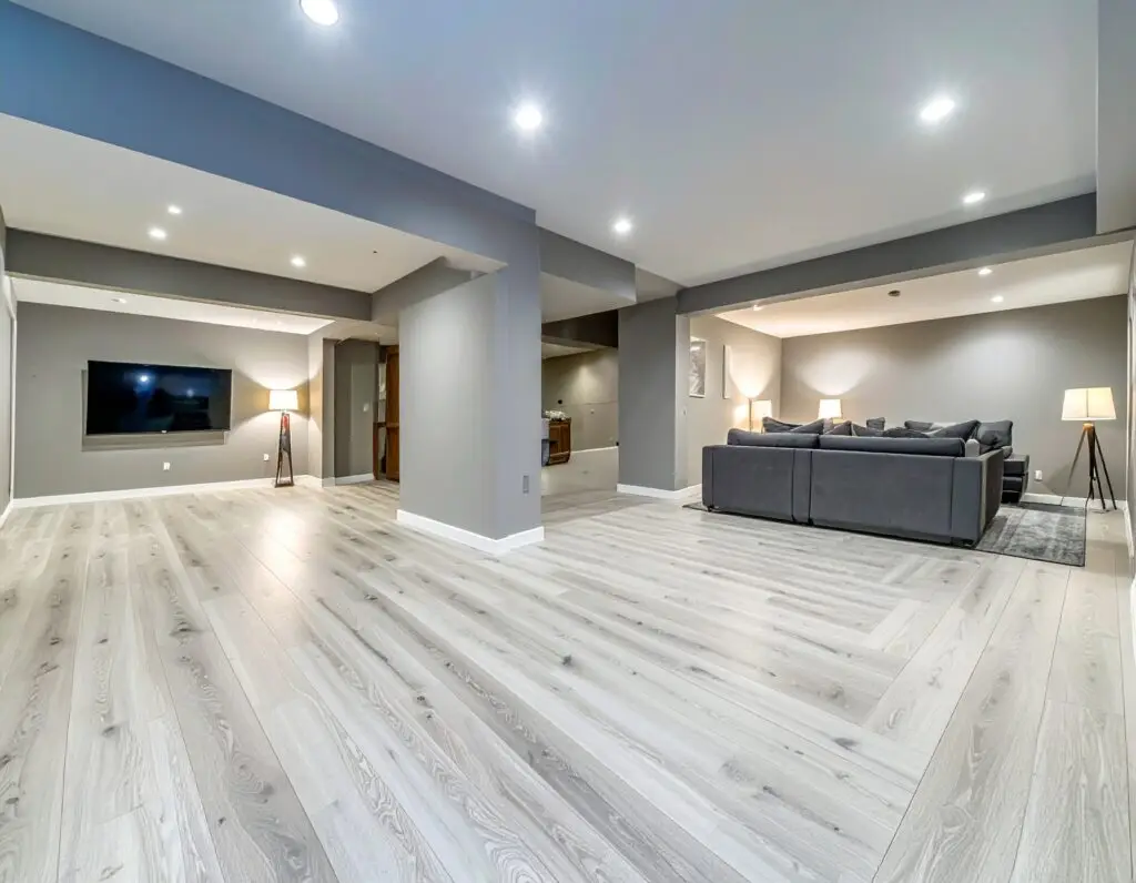 A basement renovation with a City of Ottawa Building Permit