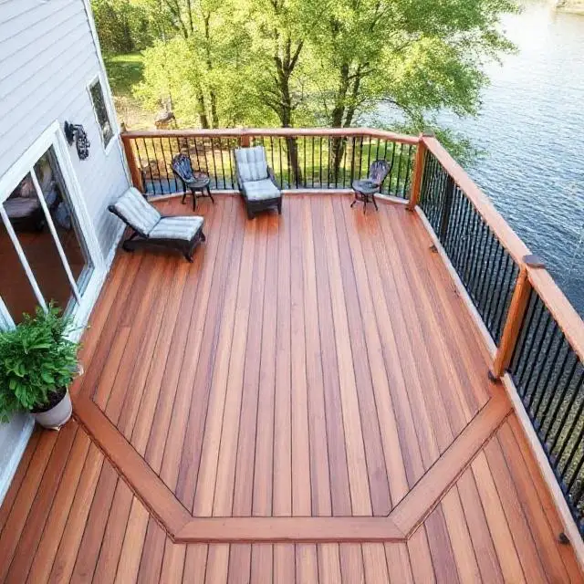 A ipe hardwood deck in Centrepointe