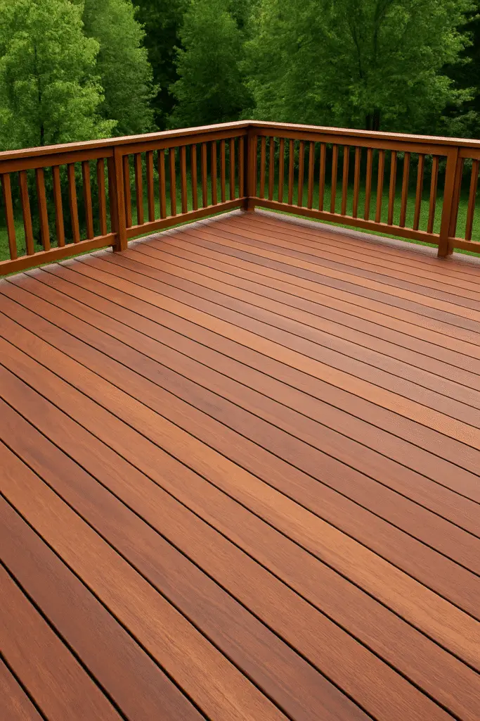 An Ipe deck in Ottawa. Ipe is a brazilian hardwood