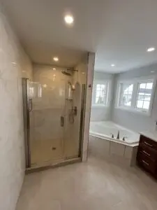 Custom tile shower completed in Barrhaven