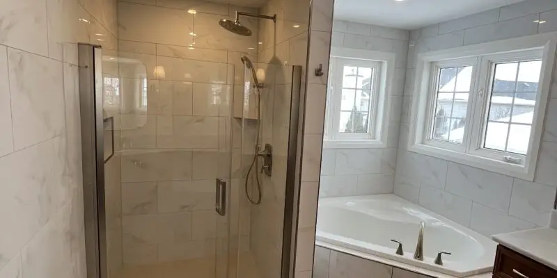 Custom tile shower completed in Barrhaven